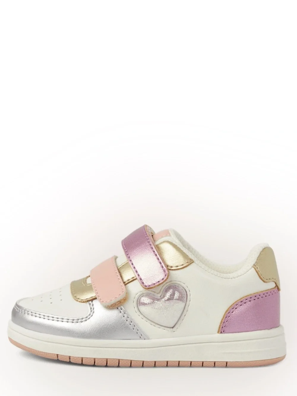 The Children's Place Toddler Girls Shakey Heart Low Top Sneakers Size